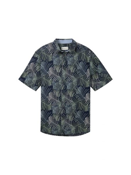 Tom Tailor Short-sleeved printed shirt - blue (35095)
