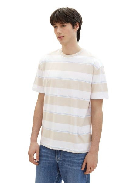Tom Tailor Denim T-shirt à rayures - blanc (34972)