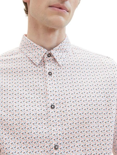 Tom Tailor Hemd mit Allover-Print - weiß (34621)
