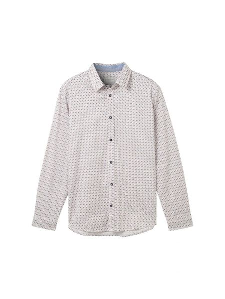 Tom Tailor Hemd mit Allover-Print - weiß (34621)