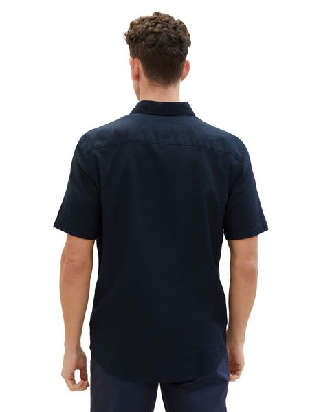 Tom Tailor Regular short-sleeved shirt - blue (10668)