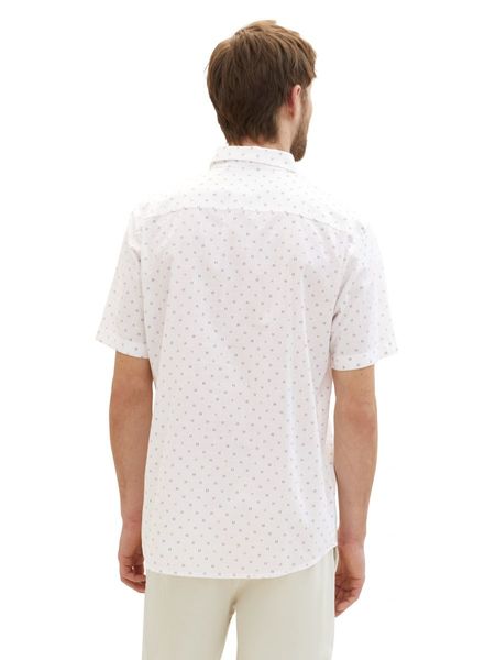 Tom Tailor Chemise à manches courtes avec imprimé - blanc (34713)