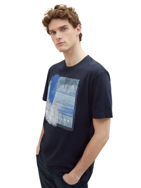 Tom Tailor Printed t-shirt - blue (10668)