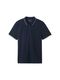 Tom Tailor Denim Poloshirt mit Allover-Print - blau (34994)