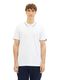 Tom Tailor Denim Poloshirt mit Allover-Print - weiß (34995)