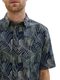 Tom Tailor Chemise à manches courtes avec imprimé - bleu (35095)