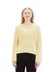 Tom Tailor Denim Knitted sweater with textured mix - yellow (34585)