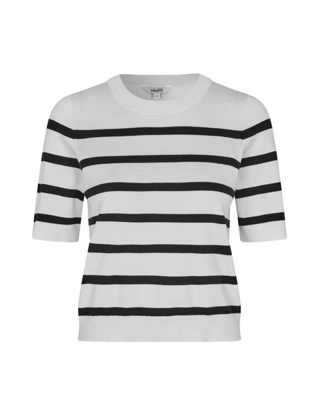 mbyM T-Shirt - Carla-M - weiß/schwarz (B24)