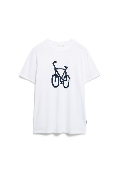 Armedangels T-Shirt - Jaames Fun Bike - weiß (188)