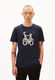 Armedangels T-Shirt - Jaames Fun Bike - blau (1237)
