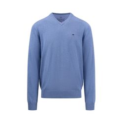 Fynch Hatton Soft fine knit sweater - blue (604)