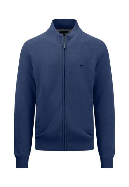 Fynch Hatton Veste en tricot de coton  - bleu (680)