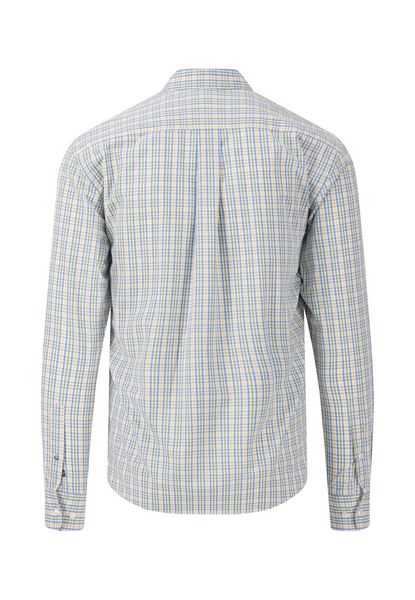 Fynch Hatton Casual fit: checked shirt - green/yellow/blue (106)