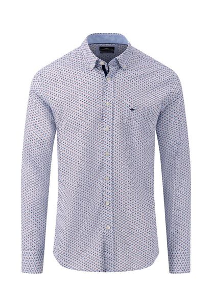 Fynch Hatton Hemd mit Button-Down-Kragen - blau (361)
