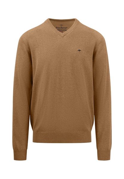 Fynch Hatton Soft fine knit sweater - brown (844)