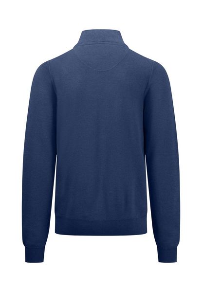 Fynch Hatton Veste en tricot de coton  - bleu (680)