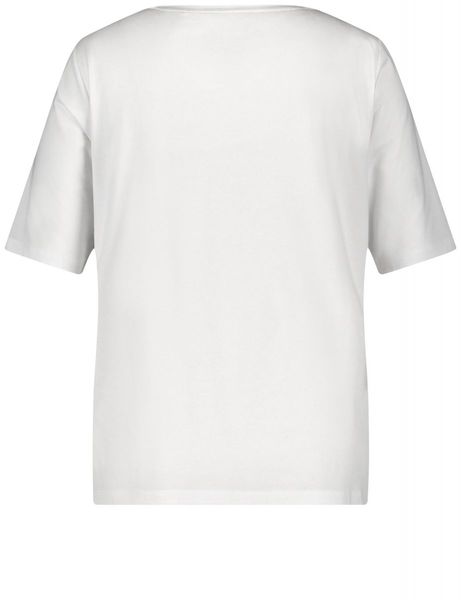 Samoon T-shirt with front print - white (09602)