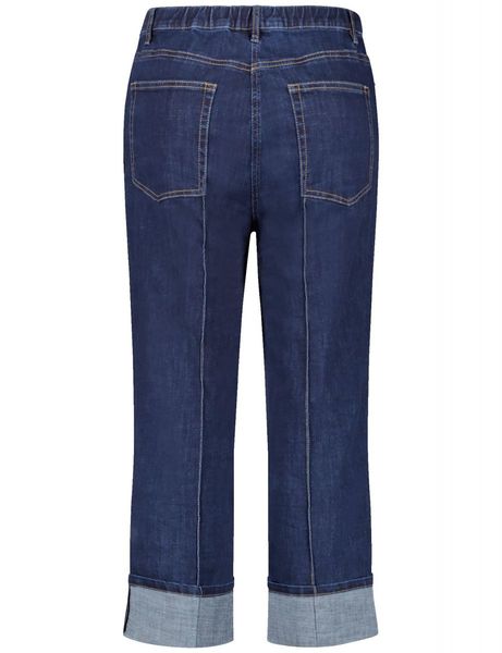 Samoon 7/8 jeans with contrast stitching - blue (08999)