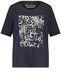 Samoon T-Shirt mit Frontprint - blau (08102)