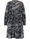 Samoon Dress with an all-over pattern - blue (08102)