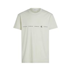 Calvin Klein Jeans Repeat-Logo-T-Shirt - weiß (CGA)