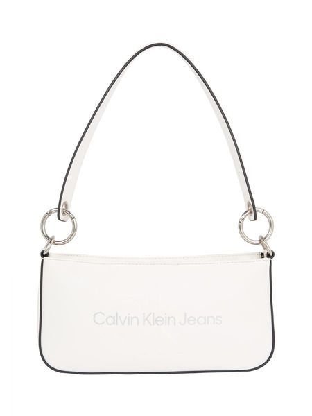 Calvin Klein Geformte Schultertasche – Mono - weiß (0LI)