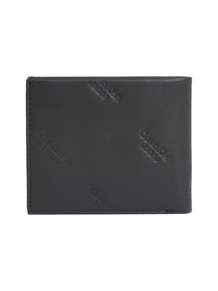 Calvin Klein Portefeuille RFID en cuir avec logo - noir (0GK)