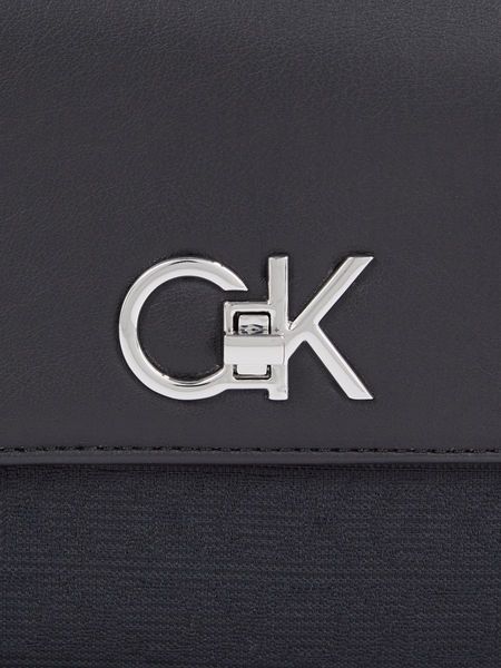 Calvin Klein RE-LOCK DOUBLE GUSETT BAG_JCQ - noir (0GK)