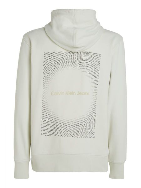Calvin Klein Jeans Hoodie avec logo et dos en éponge - blanc (CGA)