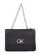 Calvin Klein RE-LOCK DOUBLE GUSETT BAG_JCQ - noir (0GK)