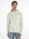 Calvin Klein Jeans Hoodie with logo and terry back - white (CGA)