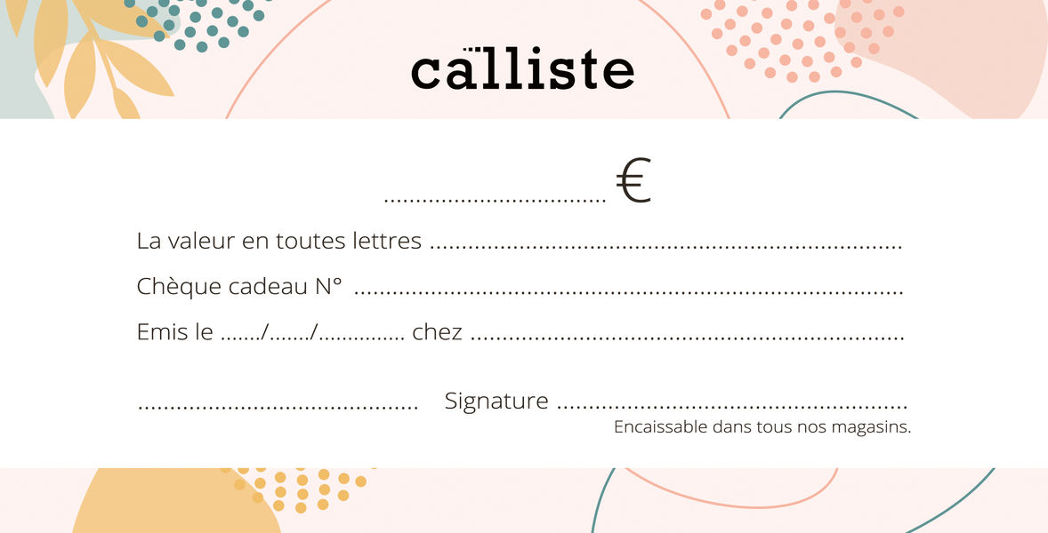 Calliste Chèque cadeau Calliste - orange/brun (01)