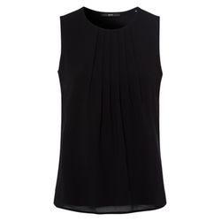 Zero Blouse top with pleats - black (9105)