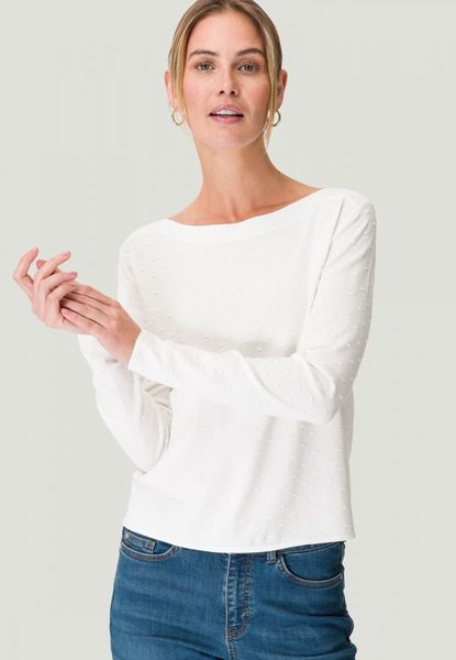 Zero Jumper with dot embroidery - white (1014)