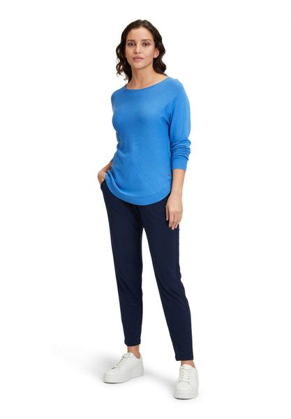 Betty & Co Fine knit jumper - blue (8106)