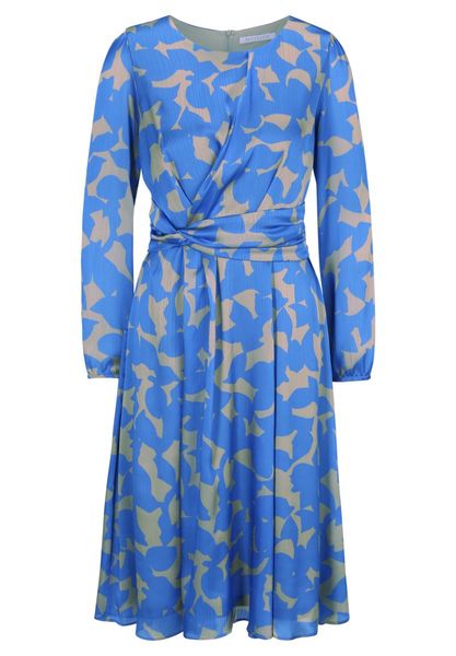 Betty & Co Chiffon dress - blue (8874)