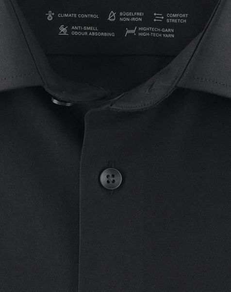 Olymp Modern Fit : business shirt - black (68)