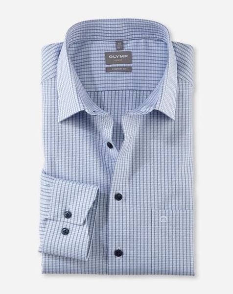 Olymp Comfort Fit : chemise business - bleu (11)
