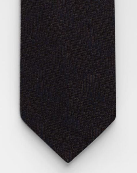 Olymp Cravate slim 6,5cm - noir/brun (28)