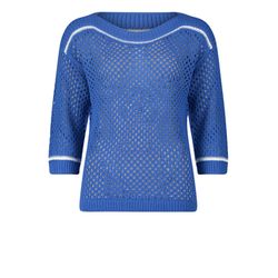 So Cosy Openwork knit sweater - blue (8910)
