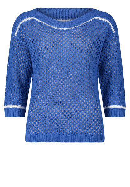 So Cosy Openwork knit sweater - blue (8910)