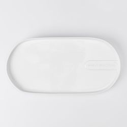 Räder Plate with inscription (30.5x15x2cm) - white (0)