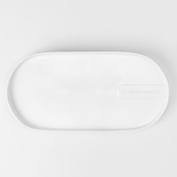 Räder Plate with inscription (30.5x15x2cm) - white (0)