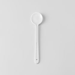 Räder Porcelain spoon with lettering (13x3cm) - white (0)