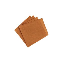Mr. Célestin Pocket square - Fine Linen - brown/orange (Ranch)