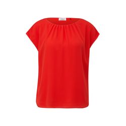 s.Oliver Black Label Chiffon blouse with gathers - red (3062)