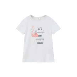 s.Oliver Red Label T-shirt with front print - white (0100)