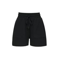 Q/S designed by Loose : pantalon en piqué gaufré - noir (9999)