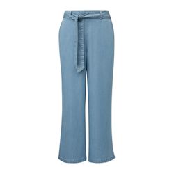 s.Oliver Red Label Culotte jeans with tie belt - blue (55Y4)