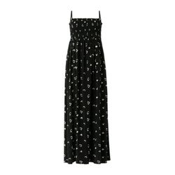 Q/S designed by Dress in viscose with all-over print - black (99A1)
